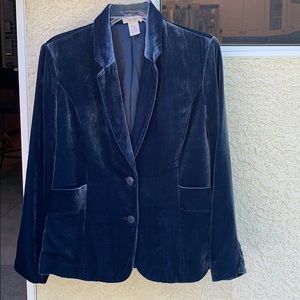 Sundance Catalog Blue Velvet Blazer